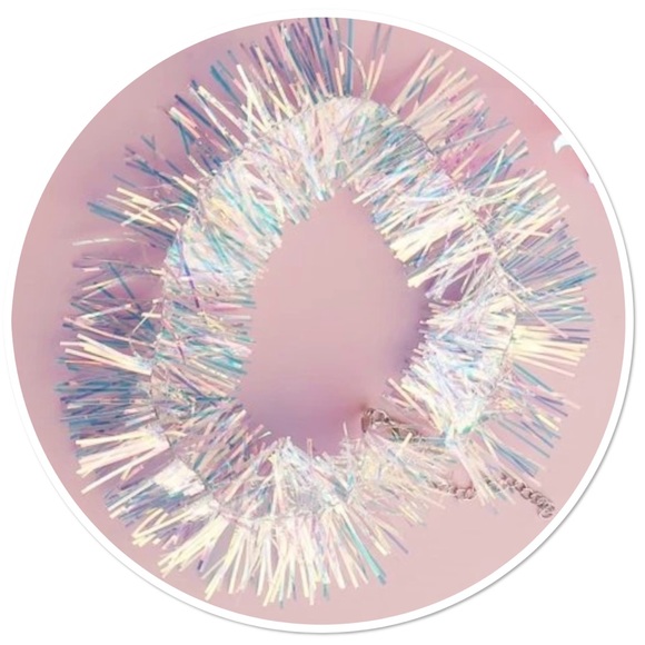 ⭐️ Awesome Iridescent Tinsel Choker ⭐️ - Picture 3 of 4